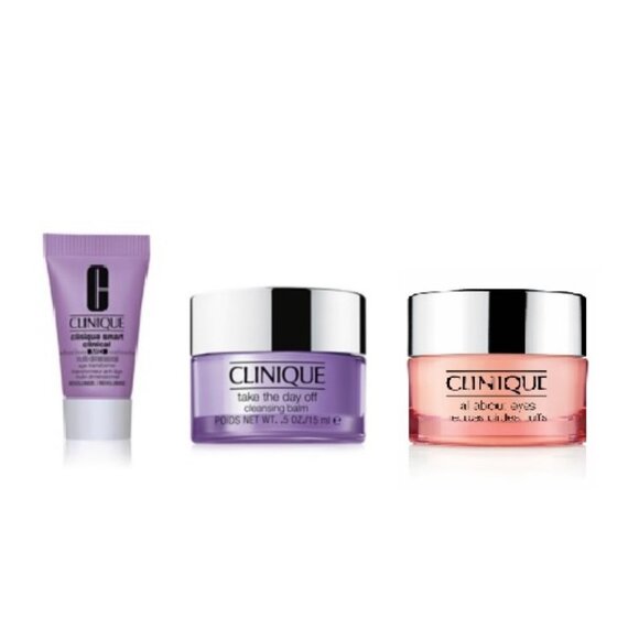 Clinique Beauty Gift Set - 3pc, Cleaning Balm, eye rich, Smart Age Transformer - Picture 2 of 14